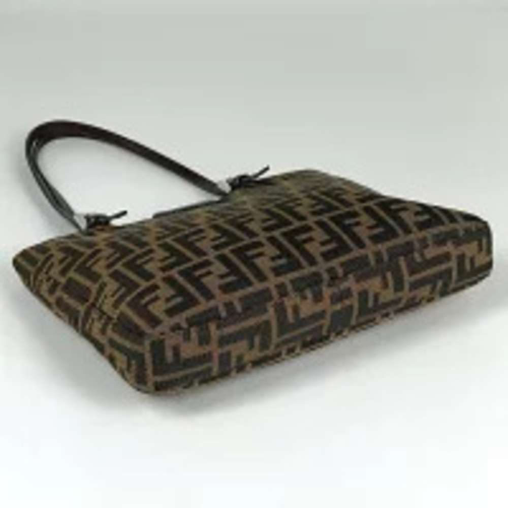 Fendi canvas brown shoulder Zucca bag tote